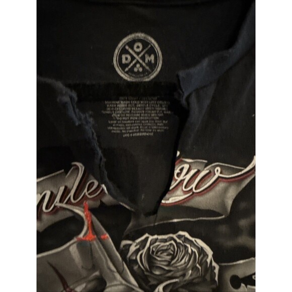 BIG & TALL “BIG DADDY EXCLUSIVE DESIGN” Black Graphic TShirt 2XL Distressed WTF - Picture 5 of 11